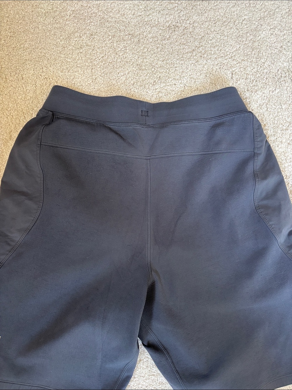 Lululemon Performance Stretch Workout Gym Run Comfort Shorts Gray Mens Medium - Picture 8 of 14